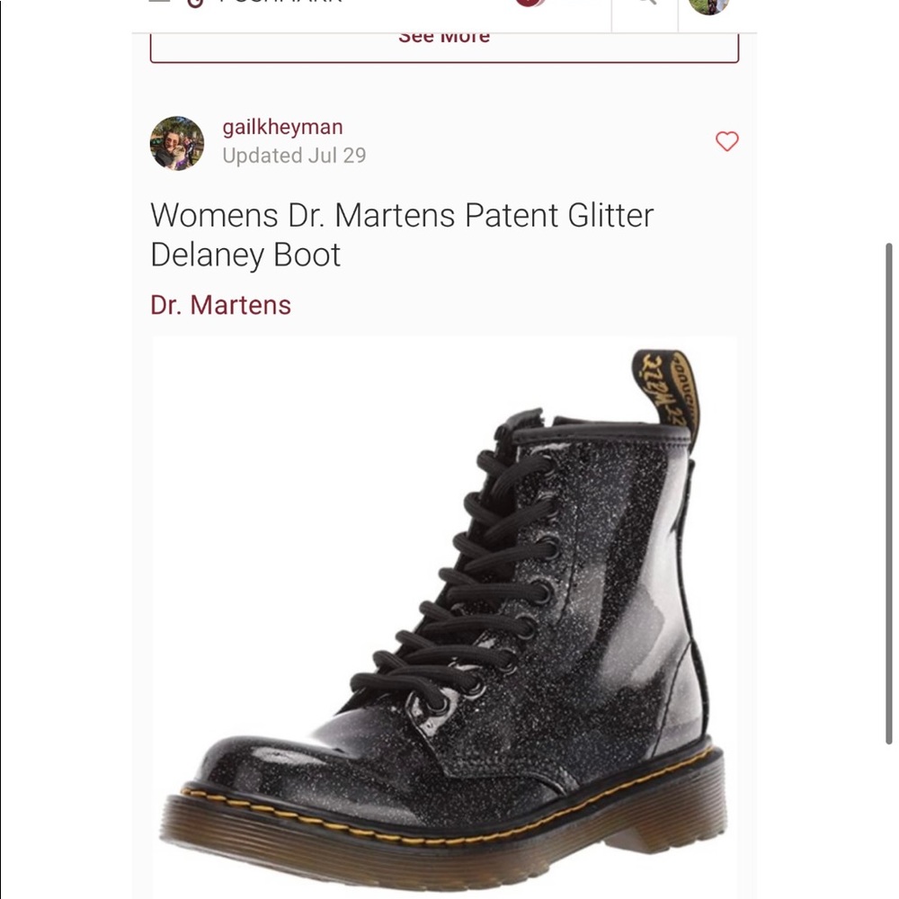 Rare sparkly women’s size 10 Dr. Martens